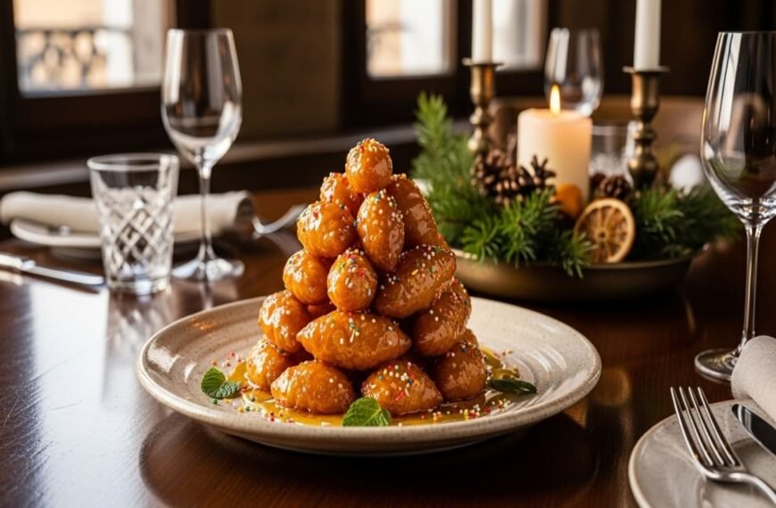 Struffoli Italianos Tradicionais — Docinhos de Mel e Confeitos Coloridos