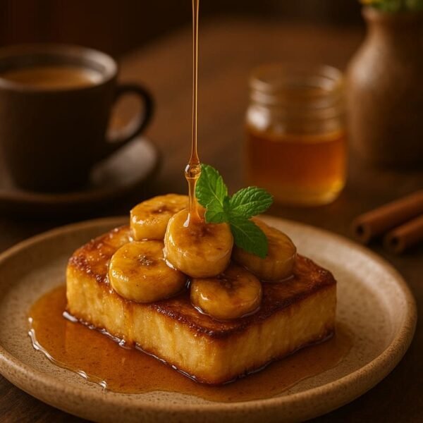 Cartola Nordestina – Sobremesa Tradicional com Banana Caramelizada e Queijo Coalho Grelhado