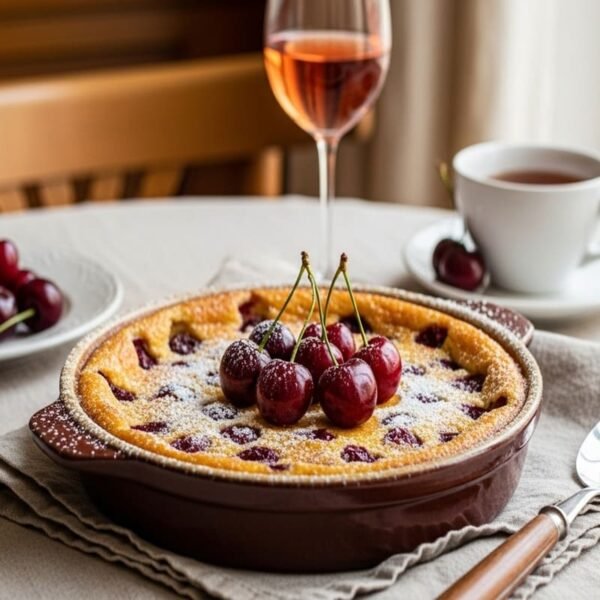 Clafoutis de Cerejas Frescas — Sobremesa Francesa Caseira e Sofisticada