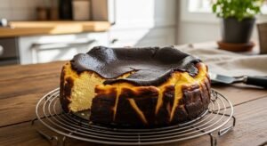 Cheesecake Basco esfriando completamente antes de refrigerar